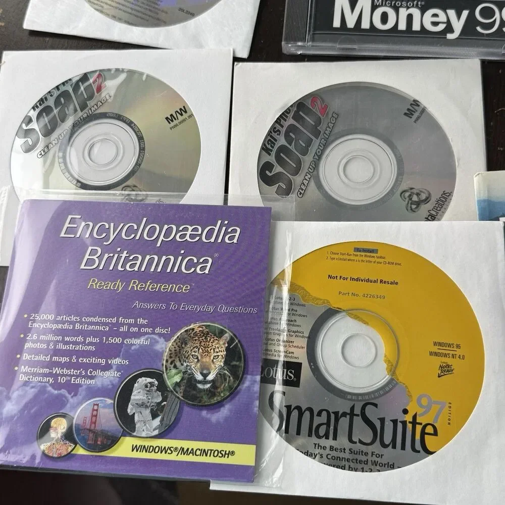 Vintage PC Software & Games Lot All Mint Condition